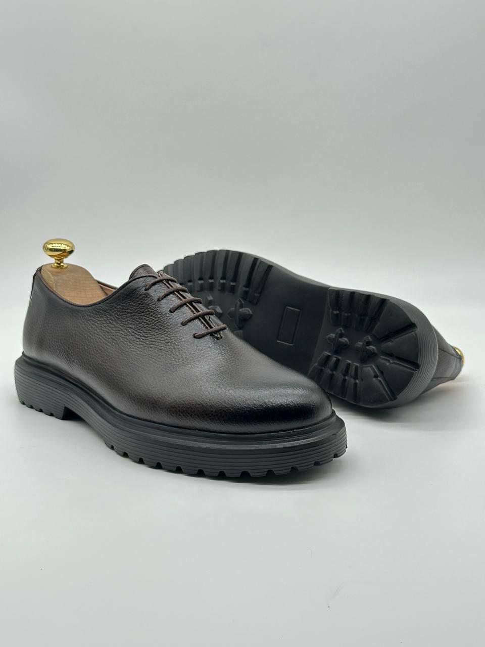 Chaussures Derby Homme en Cuir Grainé - Semelle haute gamme EVA Antidérapante
