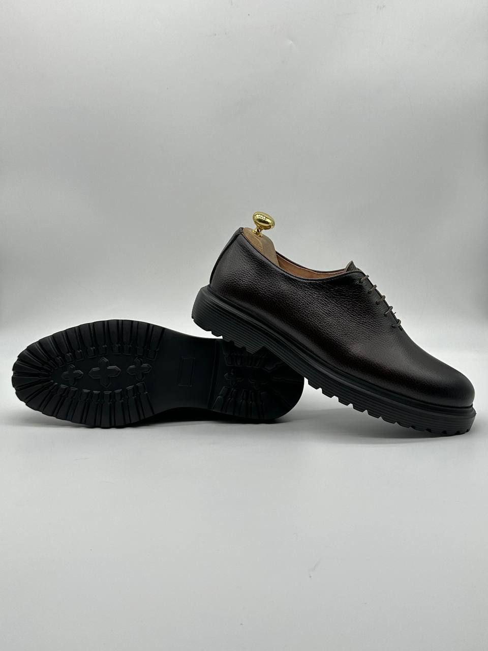 Chaussures Derby Homme en Cuir Grainé - Semelle haute gamme EVA Antidérapante